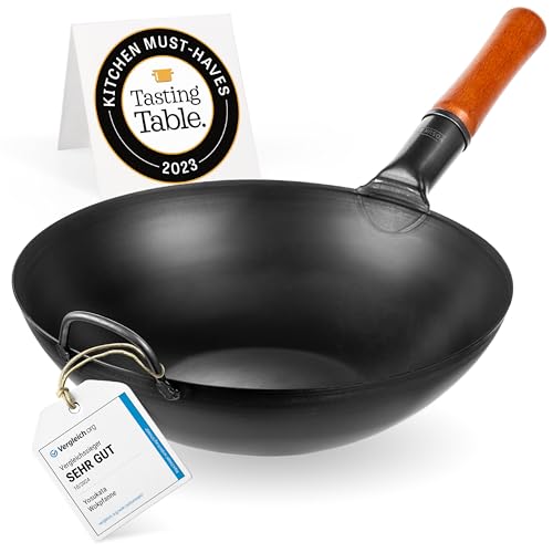 Best Wok Pan Carbon Steel Flat Bottom